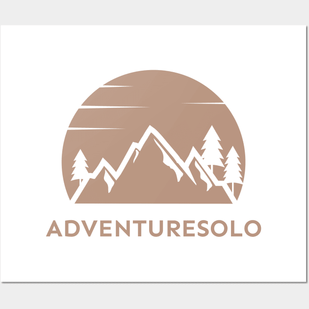 Adventure Solo, Solo Travel Wall Art by InF